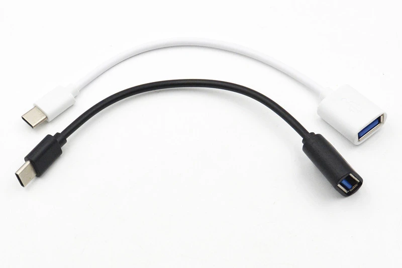 3,1 шт. Тип C OTG адаптер Кабели USB 3,0 Тип C штекер USB 100 A Женский OTG кабель для передачи данных адаптер 16 см длина