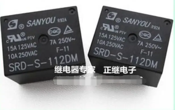 Реле SRD-S-112DM 1 замыкающий 4 фута 15A/125VAC