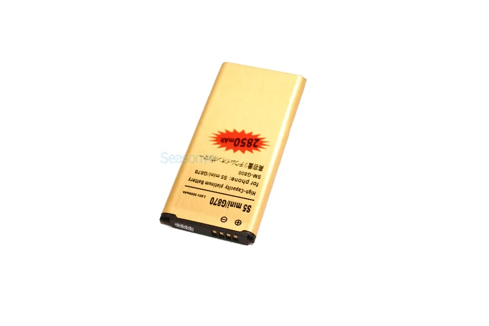 Seasonye 3 шт./лот 2850 мАч EB-BG800BBE Золотая сменная батарея для Samsung Galaxy SV Mini S5 mini G870 SM-G800F G800