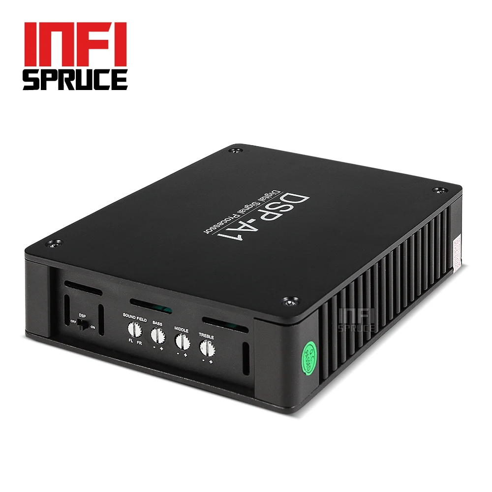 Infispruce усилитель звука для автомобиля DSP звук 12 V Авто Мощность USB MP3 DVD компакт диск
