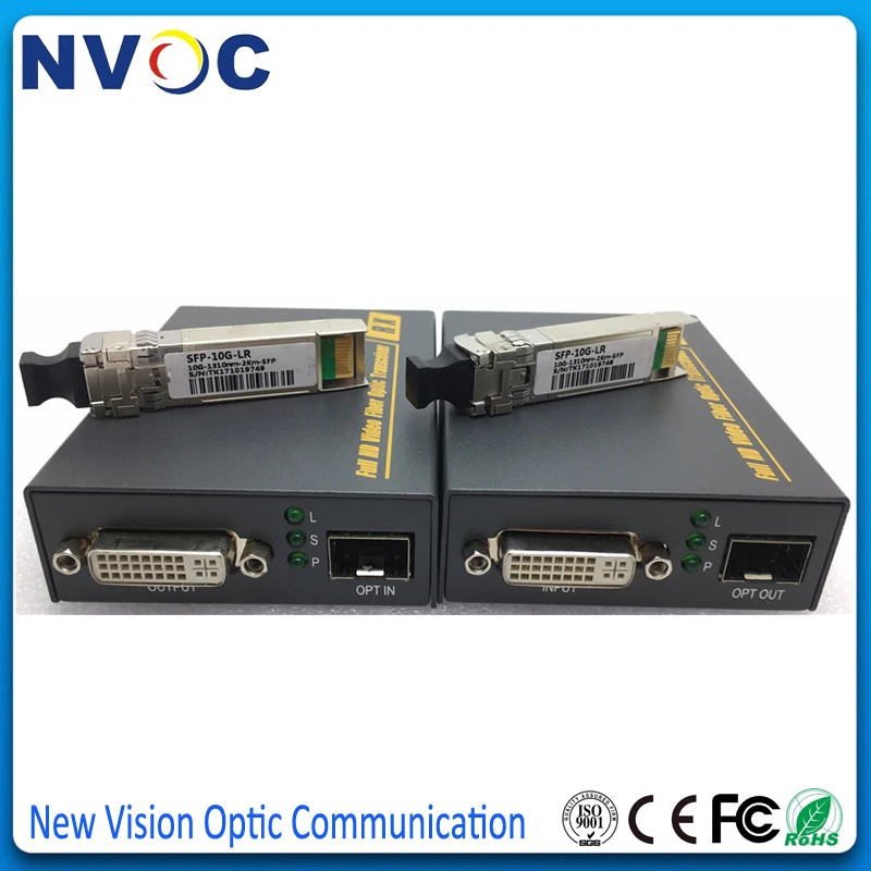 DVI волоконный USB KVM удлинитель по волокну клавиатура мышь Оптический Аудио