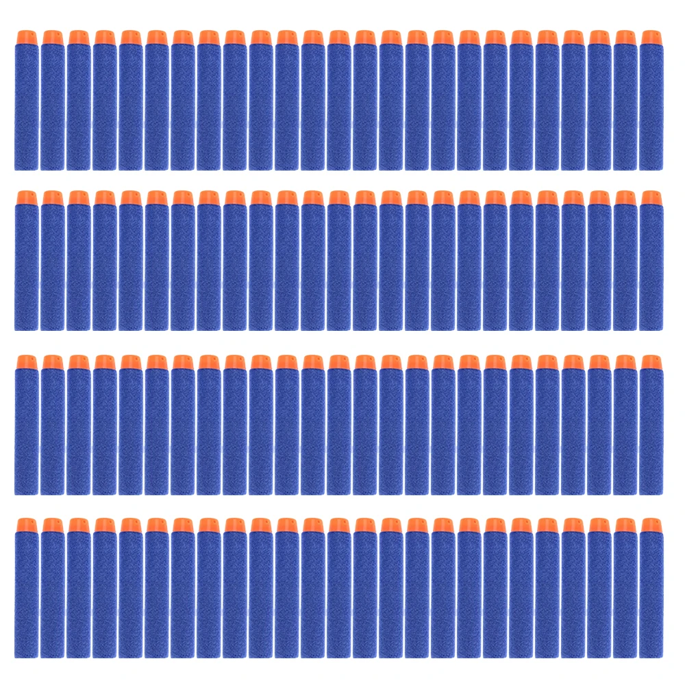 100 Pcs Hollow Soft Head 7.2cm Refill Darts Toy Gun Bullets for Nerf Series Blasters Xmas Kid Children Gift | Игрушки и хобби