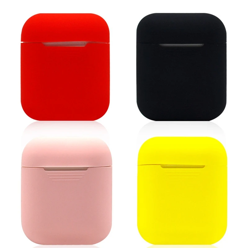 Для Iphone аксессуары силиконовый чехол Bluetooth беспроводная защита для наушников Apple