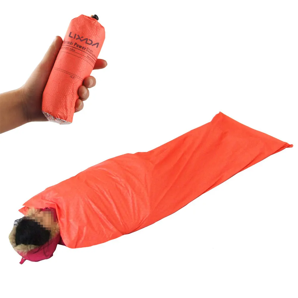 

Portable Warming Single Sleeping Bag Reflective Lock Temperature Outdoor Camping Travel Hiking Sleeping Bag 200 * 72cm
