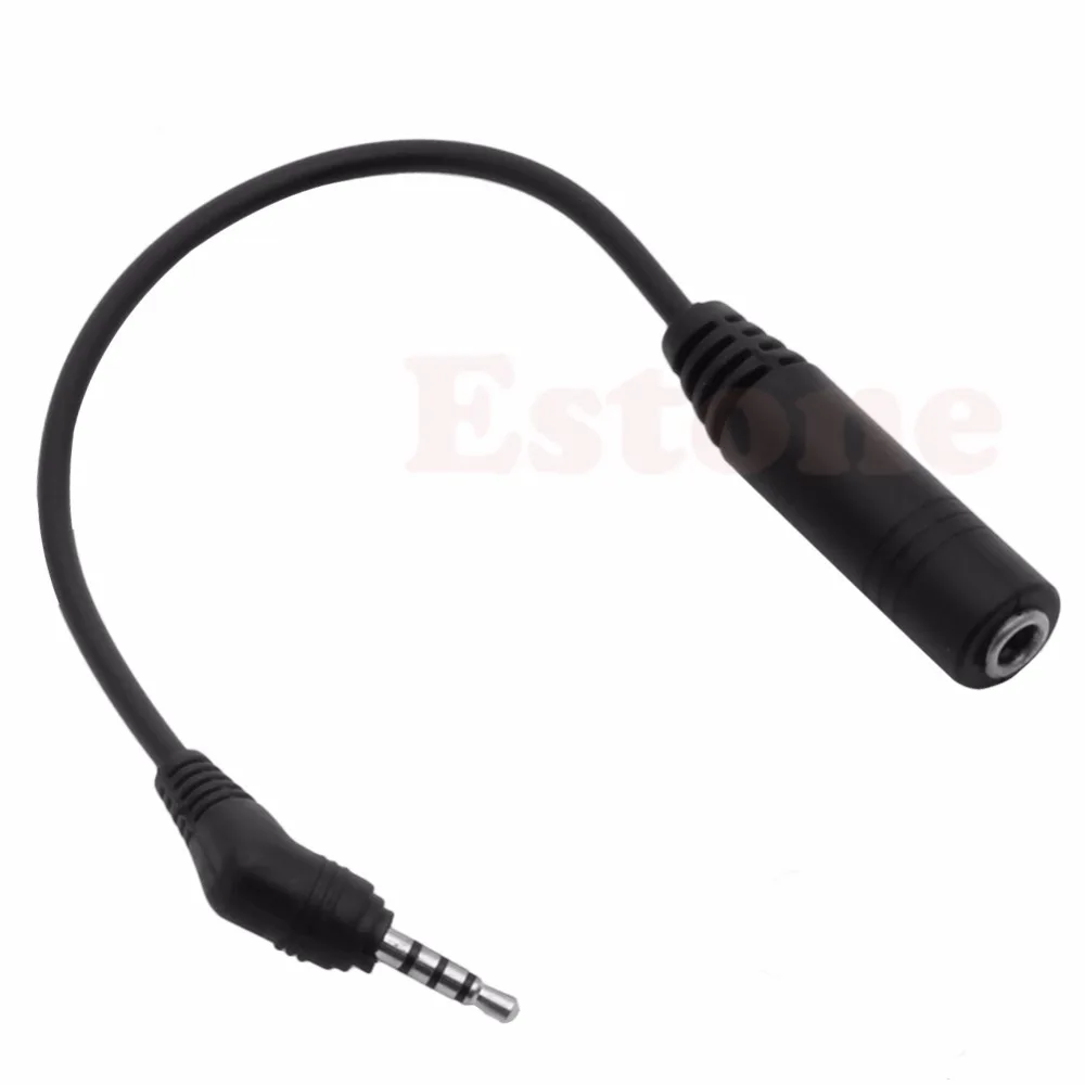 

OOTDTY 1PC 2.5mm M to 3.5mm F Earphone Converter Adapter Cable