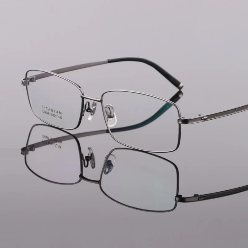 Width-142 Full Rim Pure Titanium Glasses Frames Men Business  Ultra-light Progressive prescription goggle glasses eyewear frames