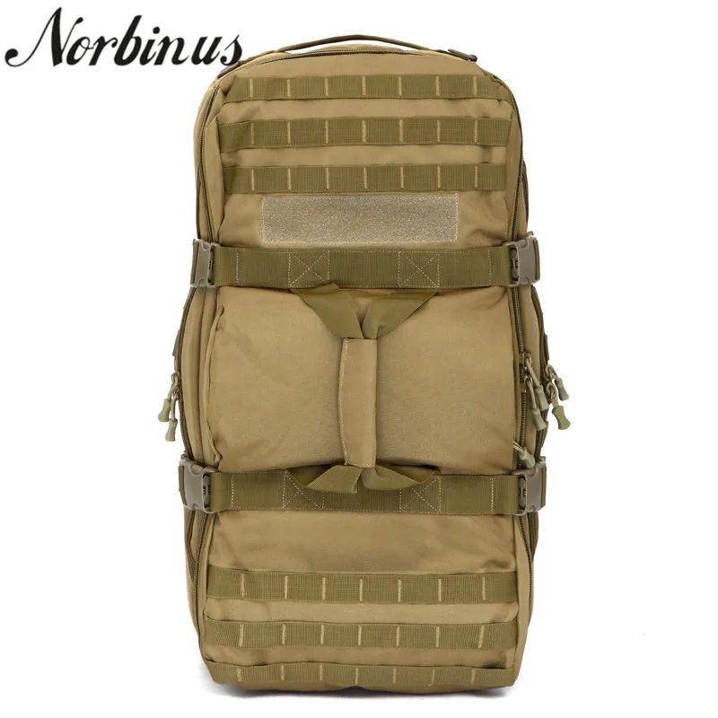 Norbinus 60L Waterproof Backpack Men's Military Nylon Backpacks Male Camping Hiking Rucksacks Travel Casual School Laptop Bags | Багаж и