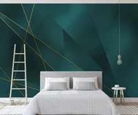 custom 3d mural wallpaper geometric light luxury line background wall simple nordic decorative painting