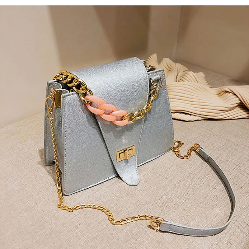 Повседневные дизайнерские женские сумки с акриловой цепочкой роскошная сумка