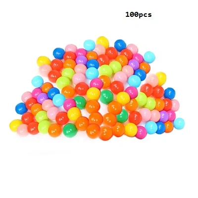 100pcs 100 штук, безопасные Мягкие пластиковые шары, палатка для игры в бассейн, океанские шары для детей, детские мячи, игрушка в подарок, для улицы, для занятий спортом, детская игрушка - Цвет: 100pcs