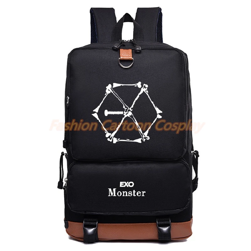 Рюкзак с логотипом monster Lucky one школьный рюкзак EXO сумка для ноутбука 2019|canvas school bag|bag