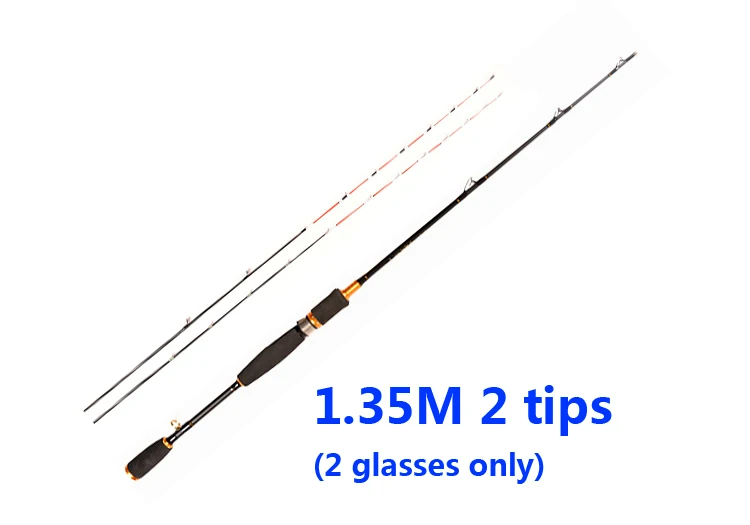 Красный Carbon Boat/raft ros raft set micro-lead soft-tail 2-3 tips slightly glass fiber and titanium alloy tips 1.2/1.3M fishing rod - Цвет: Красный