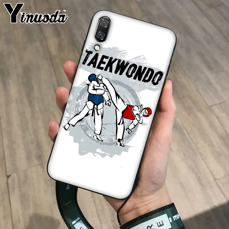 Yinuoda Kungfu тхэквондо ТПУ Мягкий силиконовый чехол для телефона Huawei P10 plus 20 pro P20 lite mate9
