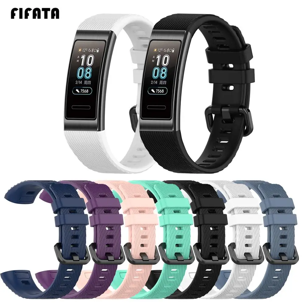 Ремешок силиконовый для смарт-часов Huawei Band 3 Pro | Электроника