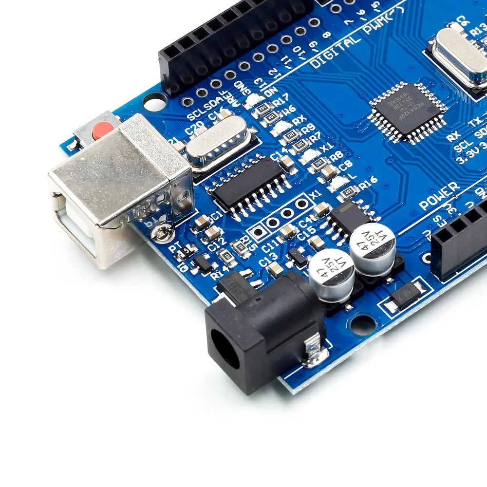 Высокое качество один Комплект UNO R3 CH340G+ MEGA328P Чип 16 МГц для Arduino UNO R3 макетная плата+ USB кабель