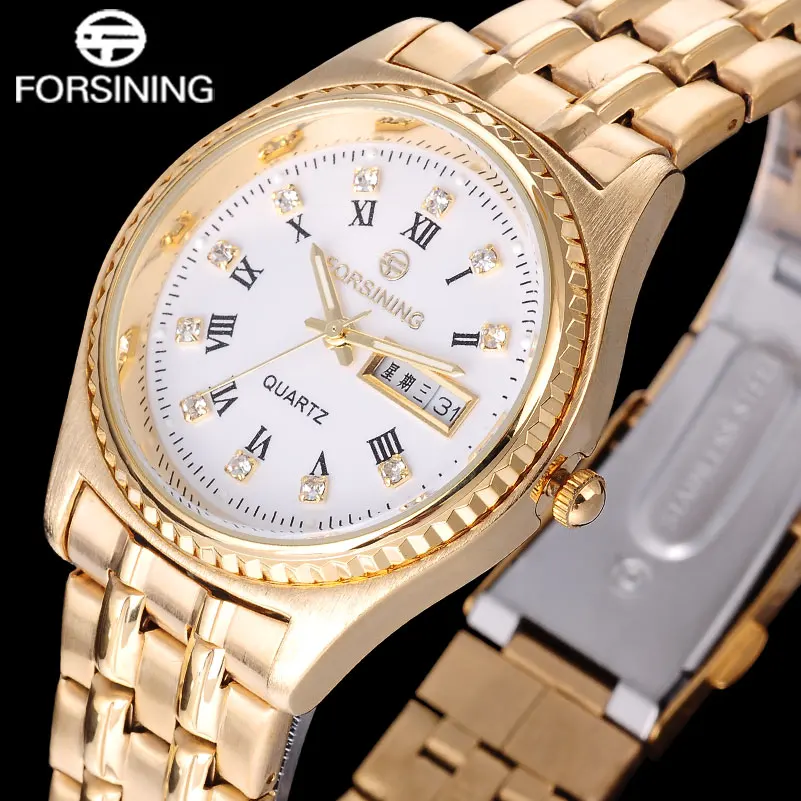 FORSINING 2017 модные повседневные Брендовые женские часы деловые кварцевые с белым