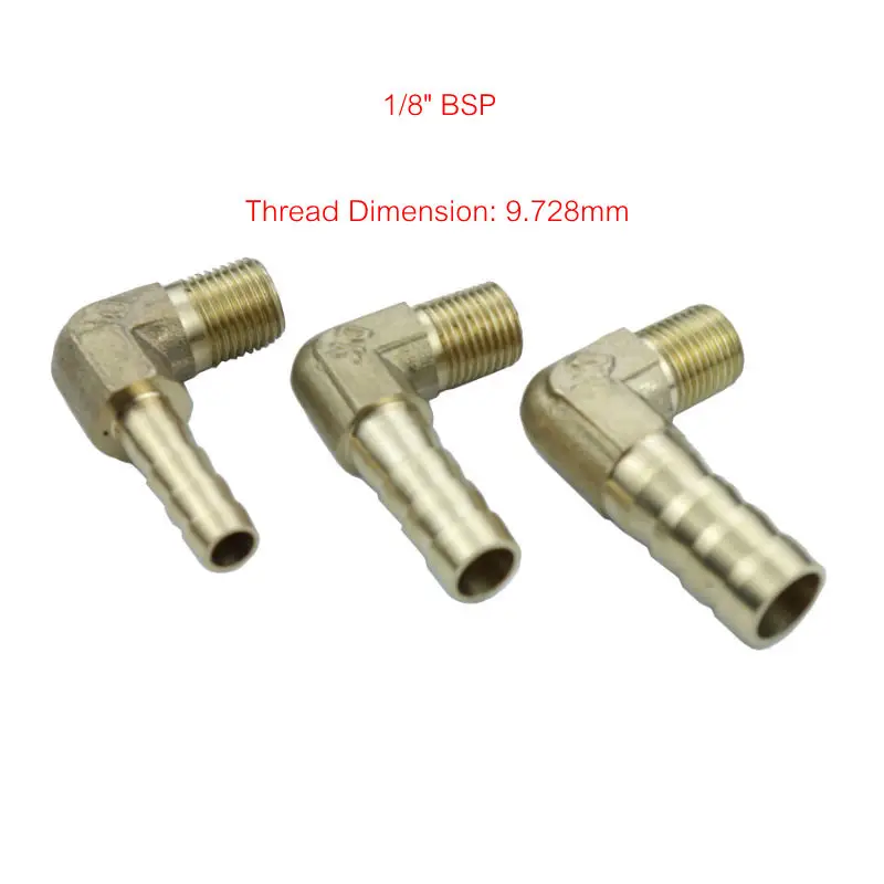 Латунный штуцер для шланга 6/8/10/12 мм 1/8 дюйма 1/4 3/8 1/2 дюйма|brass hose barb|hose barbelbow connector |