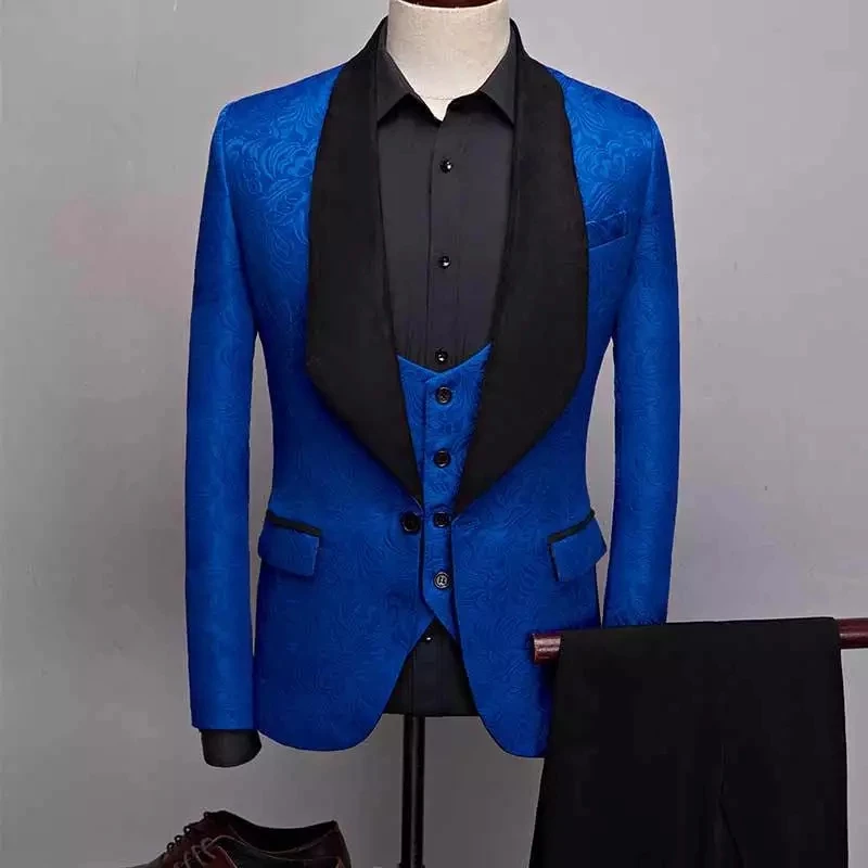 Bridalaffair/модные мужские облегающие классические смокинги из 3 предметов темно