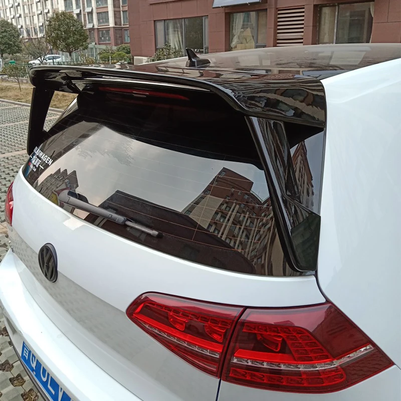 Дизайн, супер большой трехступенчатый спойлер 2013- для Volkswagen Golf 7 MK7, спойлер на крыше, гольф, грунтовка