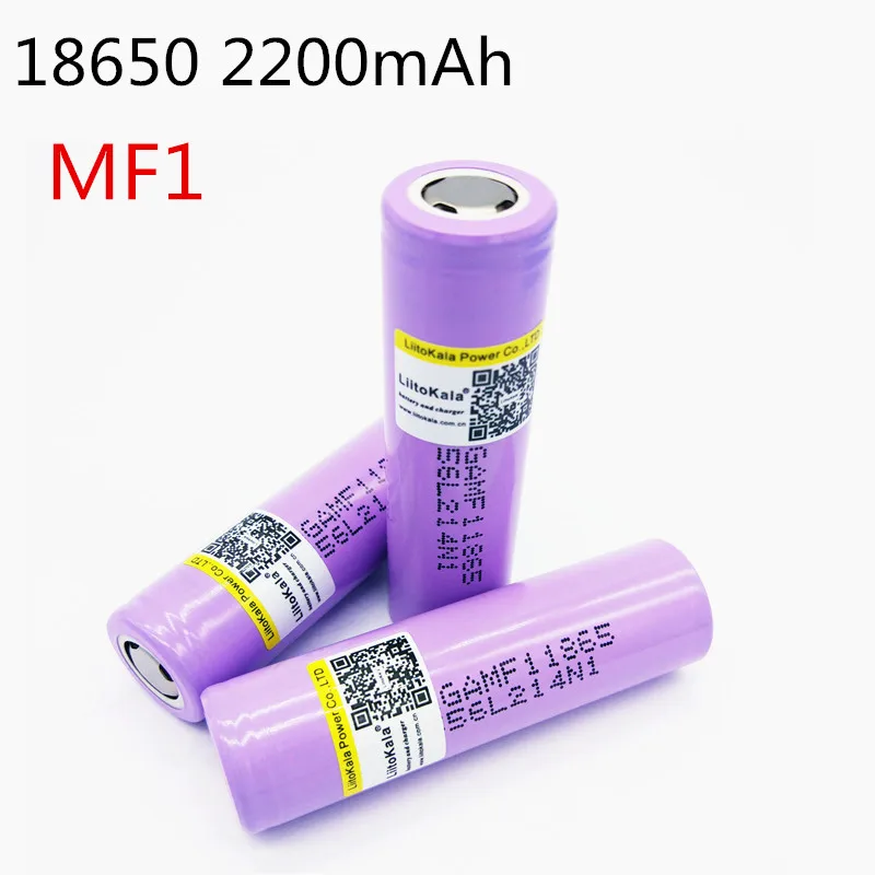 4 шт. liitokala lii-22MF1 для LG MF1 18650 2200 мАч Батарея 3 7 В ICR 18650MF1 10A выгрузки Перезаряжаемые