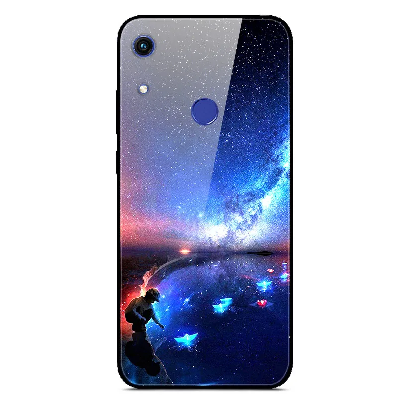 Чехол для huawei Honor 8A, чехол из закаленного стекла, мягкий бампер с принтом, чехол для huawei Honor 8A Pro JAT-LX1 Honor 8A 8 A, чехол для телефона - Цвет: 02
