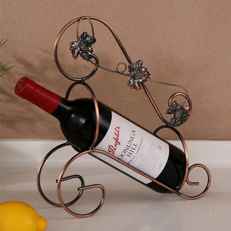 Modern simple Iron moon bicycle vintage Wine bottle holder portable grape wine rack home decorations 9 style for choice 3 color |
