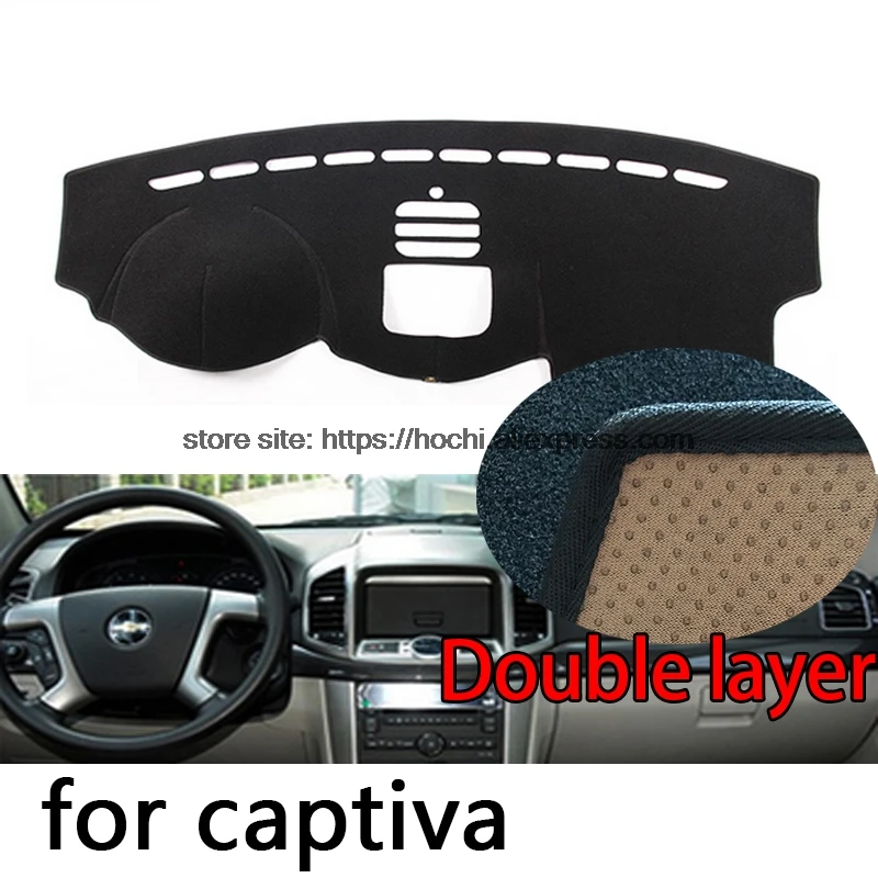 Для chevrolet captiva двухслойный силикагель приборной панели автомобиля Pad Инструмент