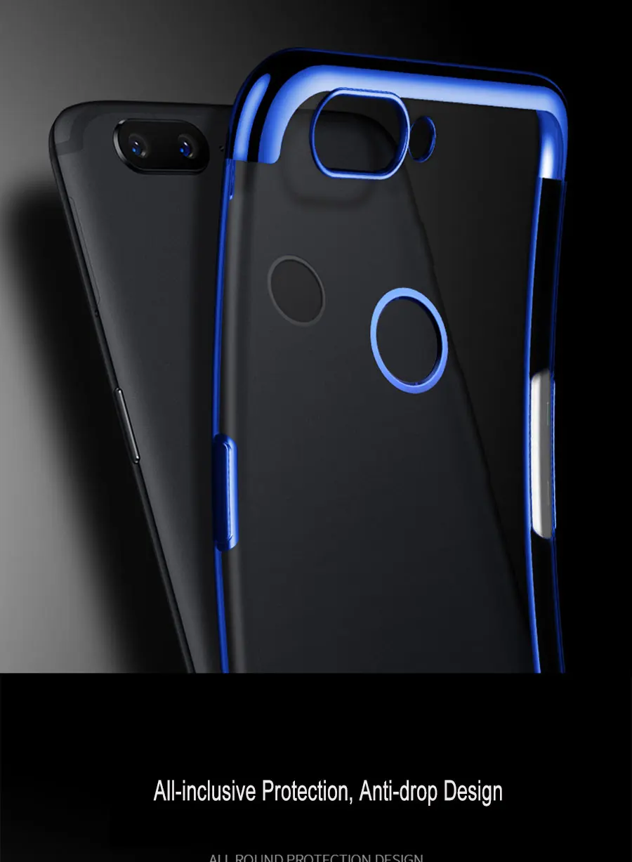 Прозрачная задняя крышка из ТПУ для Oneplus 5/Oneplus 5 T чехол защитный мягкий