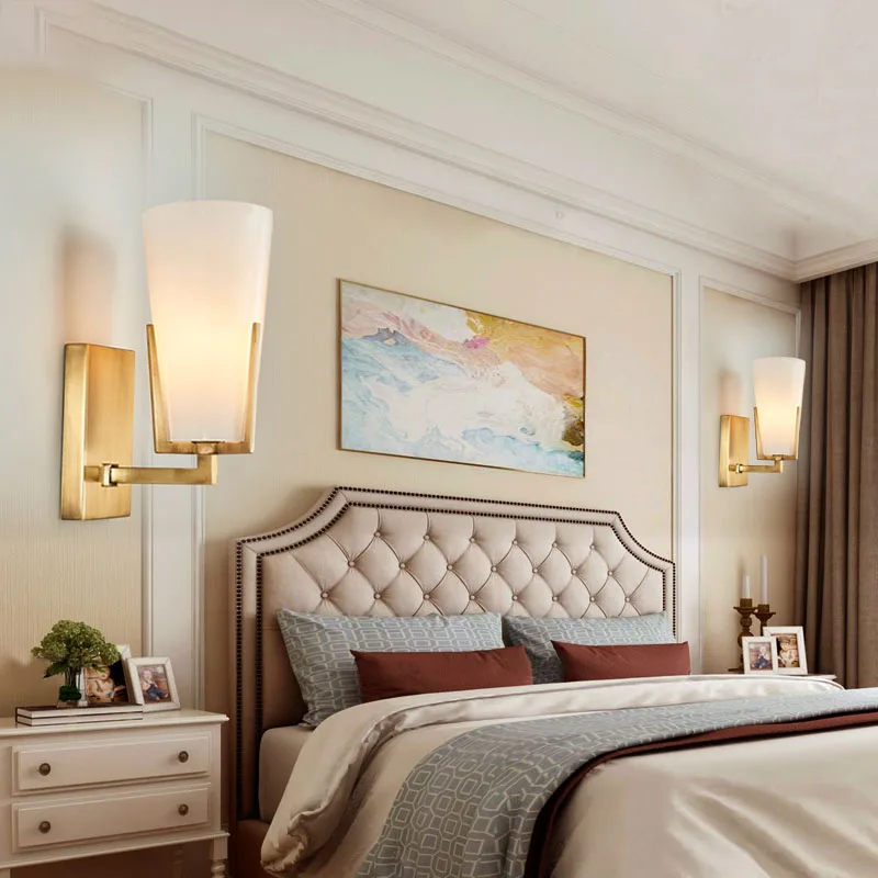 2019 New Arrival American Real Brass Wall Lamp Modern Light Home Lighting Restaurant Aisle Corridor Pub Cafe Shop Foyer | Лампы и