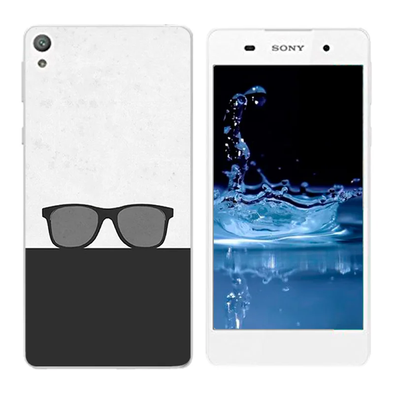 Soft TPU Coque for Sony E5 Case Cover Girl Cat Printing Phone Cases Xperia 5.0&quot Funda E 5 F3311 F3313 |