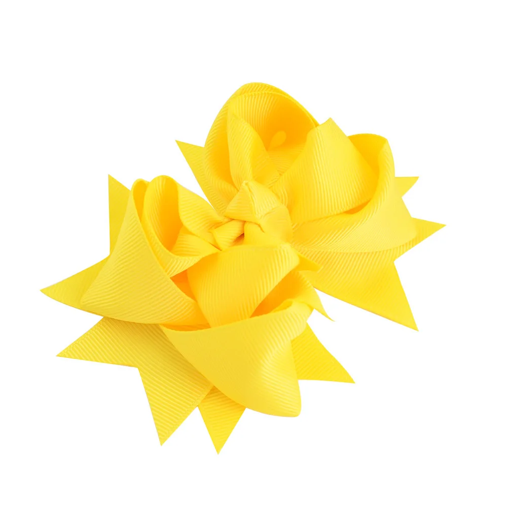 

10 pcs Grosgrain Ribbon Bows Accessories With Clip Boutique Bow Hairpins Hair Ornaments 4.7 Inch
