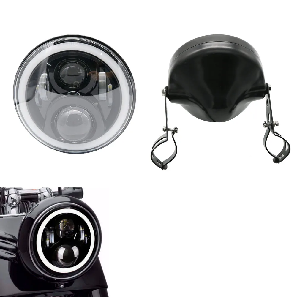Набор мотоциклетных аксессуаров 7 &quotповоротник DRL Angel Eye налобный фонарь для Harley