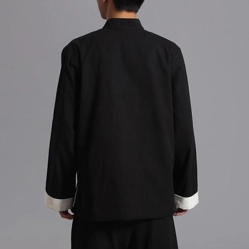 Для мужчин кунг фу куртка китайский Тан костюм одежда боевых искусств Тай Чи