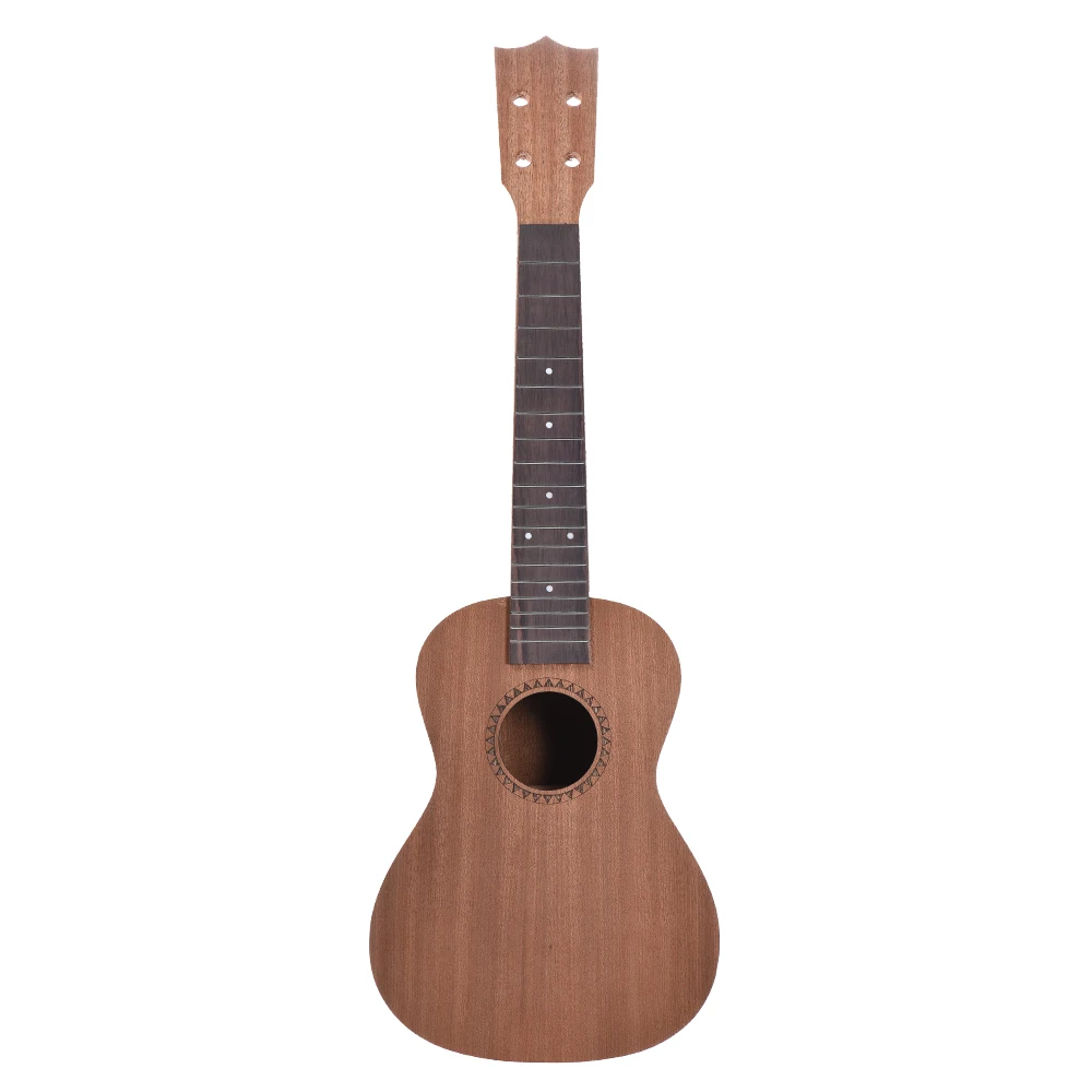 Ammoon Concert Ukelele Гавайская гитара гавайская DIY Набор Sapele Дерево тело палисандр гриф с