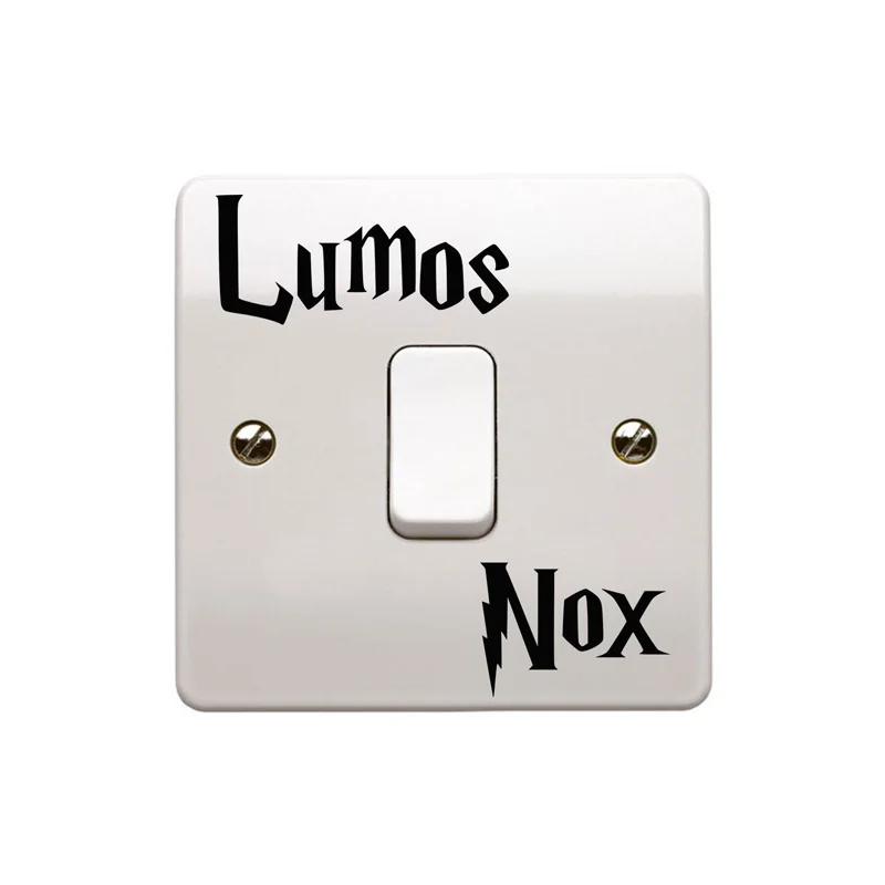 Lumos Nox Light Switch Vinyl Stickers Child Room Decoration Decal A1001