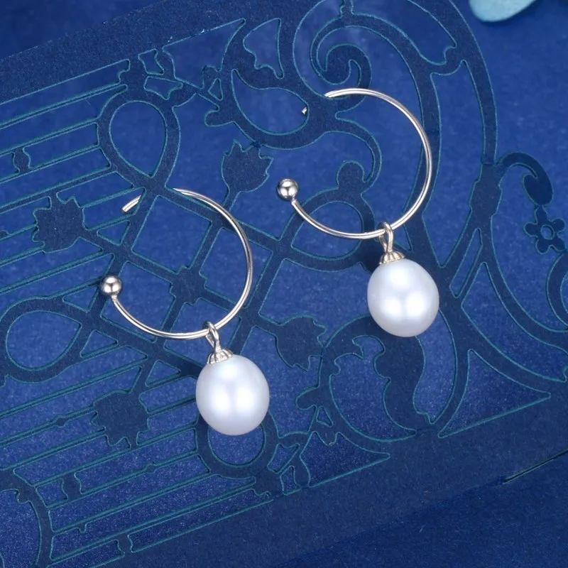 

Dainashi 2019 New Arrival 925 Silver Hook Earrings 100% Freshwater Natural Real Pearls Earrings Fine Jewelry for Women Gifts