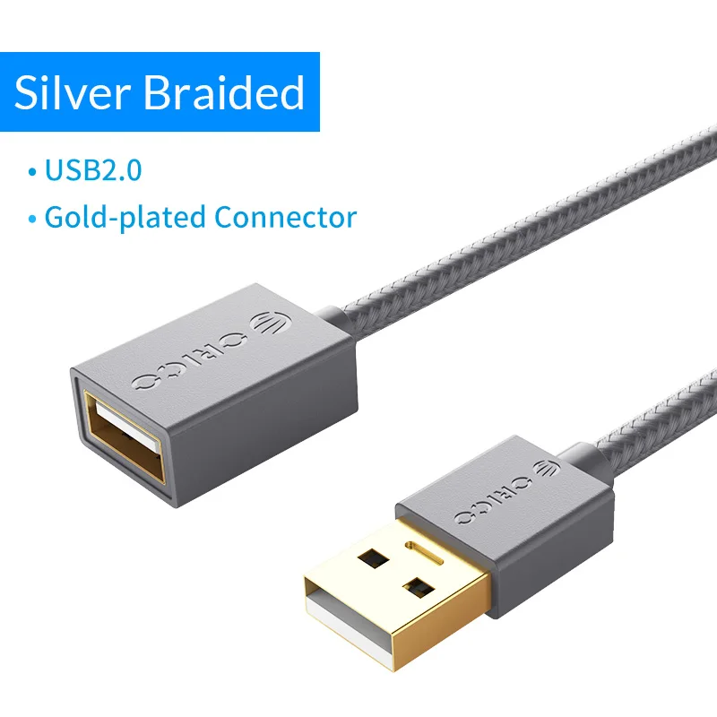 ORICO USB3.0 2,0 кабель-удлинитель USB мама-папа кабель-удлинитель для смарт-устройств 0,5 м/1,0 м/1,5 м/2,0 м/3,0 м/м