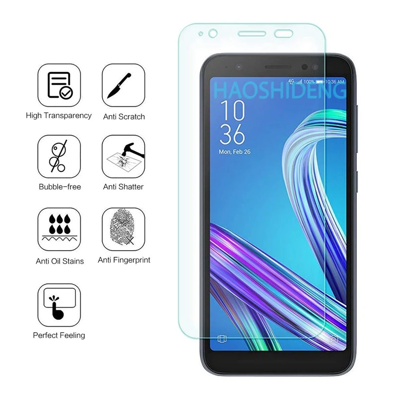 Полный экран из закаленного стекла для Asus Zenfone Live/L1 ZA550KL Стекло Экран протектор
