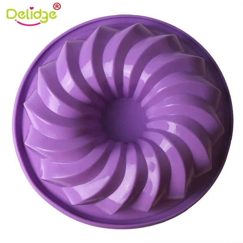 Delidge 1 шт. большой циклонный торт 3D силиконовая форма для помадки шоколада мыла