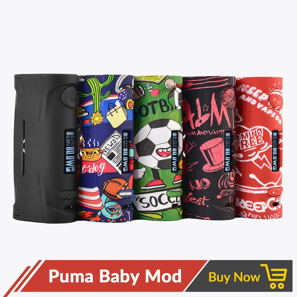 Бокс-мод Vapor Storm Puma Baby 80 Вт VW TC модная поддержка аккумулятора 18650 электронная