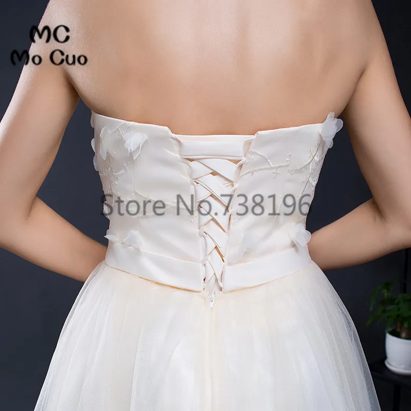 Бальное платье 2017 милое для выпускного вечера с цветочной вышивкой коктейльное