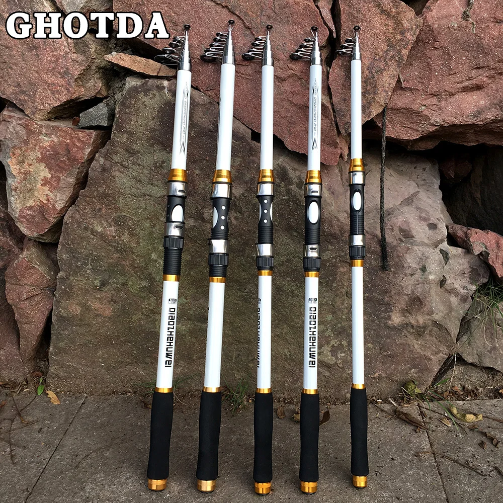 

Телескопическая удочка GHOTDA, твердая, ульсветильник, для ловли карпа, 2,1-3,6 м