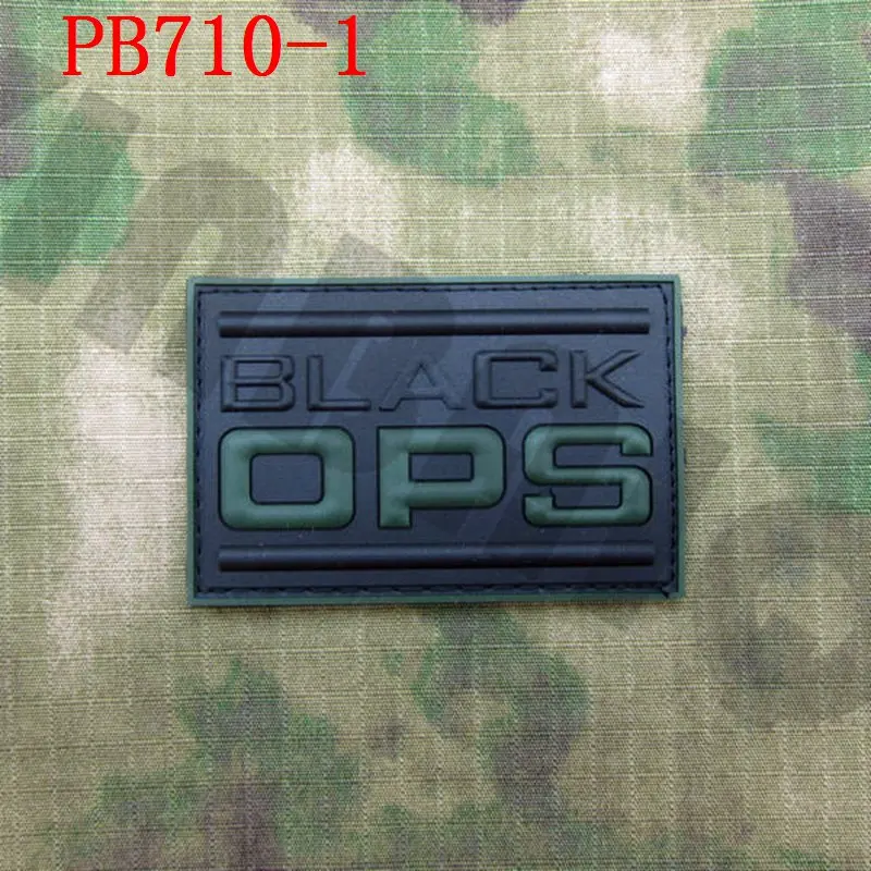 PB710 Green 3D ПВХ патч черный ОПС военный тактический боевой дух - Цвет: PB710 Green