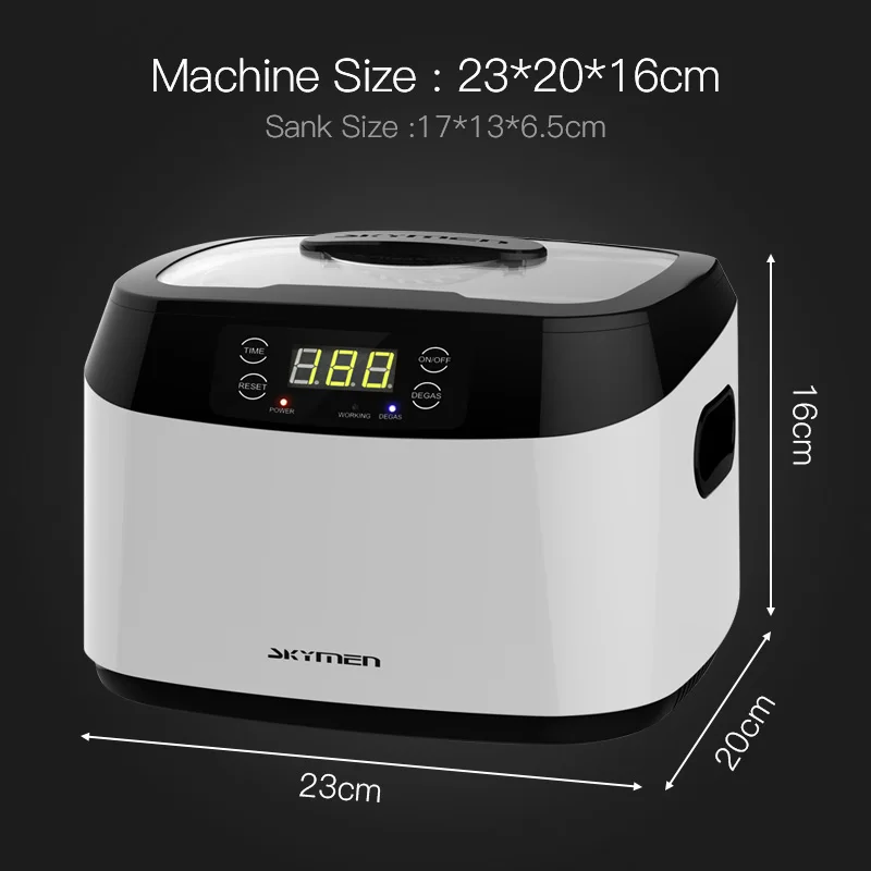 SKYMEN 1.2L Ultrasonic Cleaner Bath Stones Cutters Manicure Tools Ultrasound Glasses Shaver Dental Cleaning Machine Fruit Washer | Бытовая