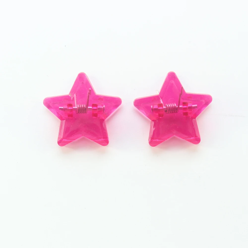 red star Domikee конфетные радужные цвета офисные школьные скрепки набор канцелярских принадлежностей, kawaii студенческие памятные бумажные зажимы для детей, 2 шт - Цвет: red star