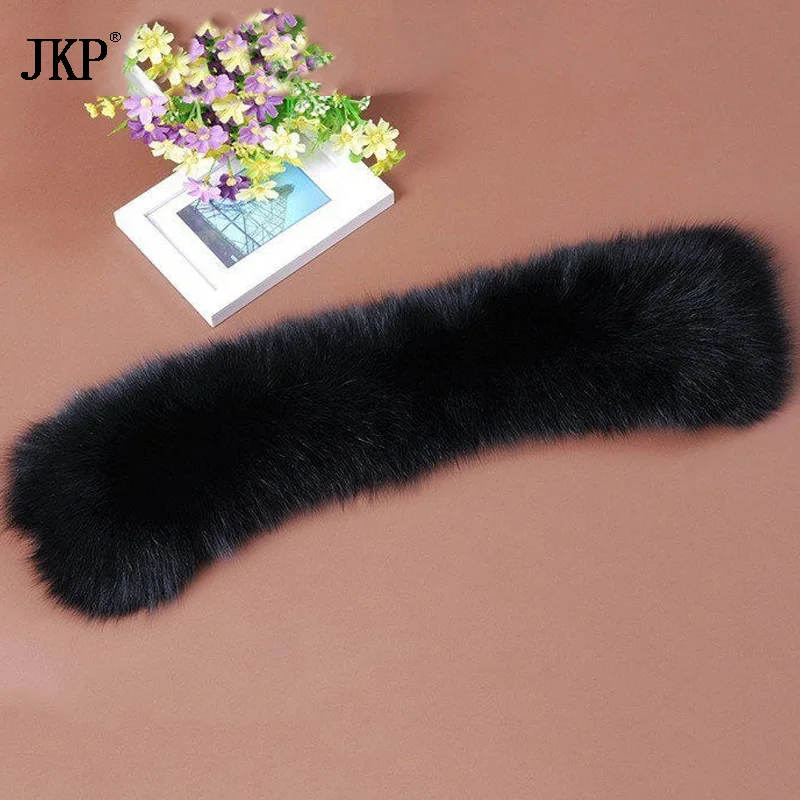 Воротник из 100% натурального Лисьего меха квадратный воротник модные шарфы