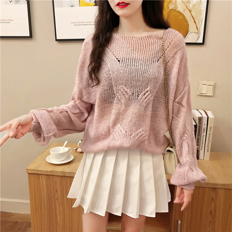 Зимний женский зеленый свитер 2019 осенний корейский Свободный удобный трендовый