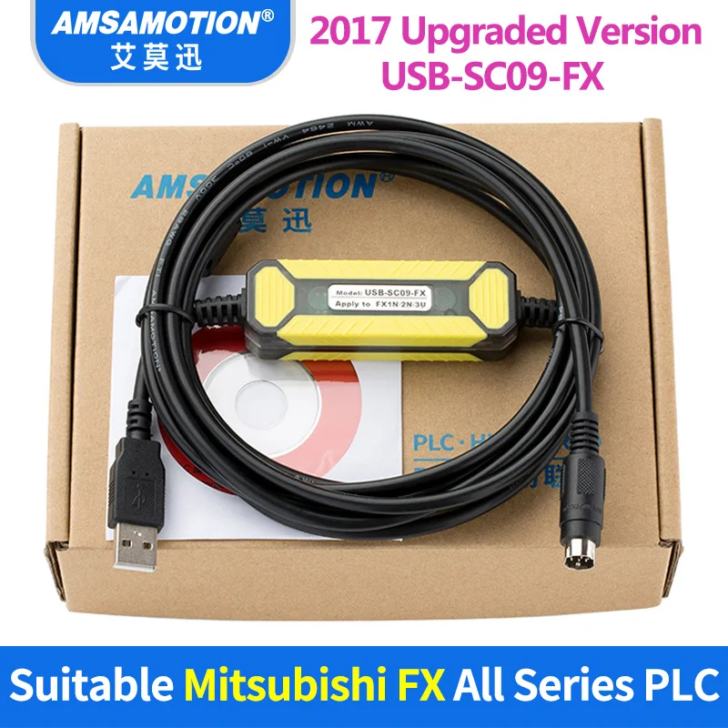 USB SC09 FX для Mitsubishi PLC Кабель программирования совместим AW иммунитет