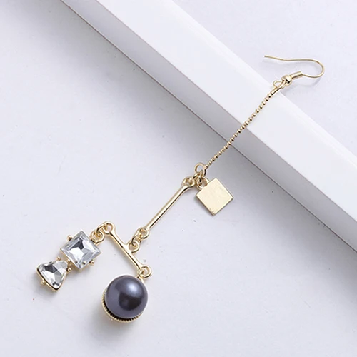 Женская Chic Уникальный Искусственный Жемчуг Горный Хрусталь Геометрическая