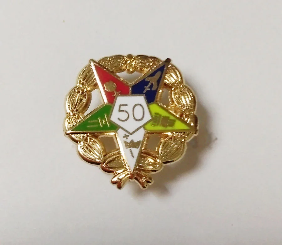 Бесплатная доставка 1 шт. Восточная звезда 50 лет фотосессия с венком|pin pin|pin 5pin star |